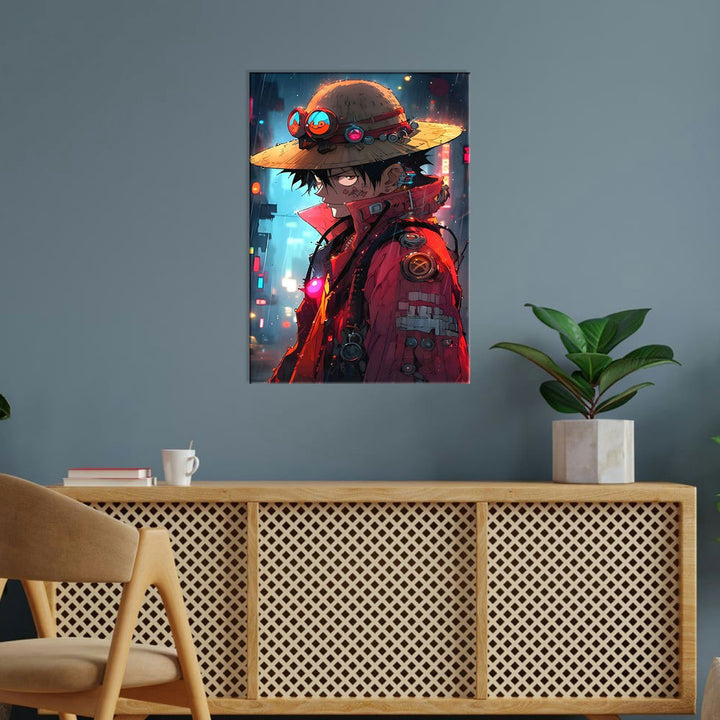 Metal Poster - One Piece Monkey D Luffy OP04