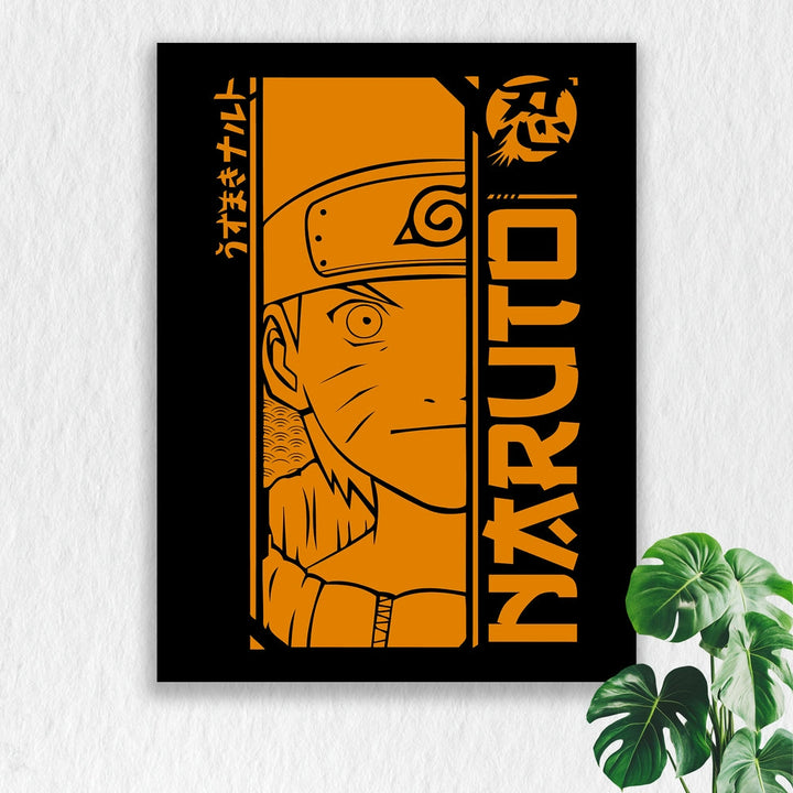 Self Adhesive Textured Vinyl Poster Naruto The Orange Hokage