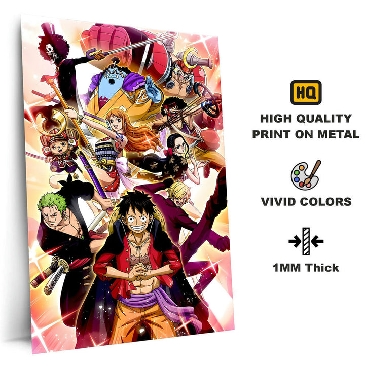 Metal Poster - One Piece Ninja Art