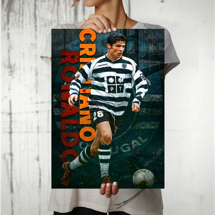 Metal Poster - Footballer Cristiano Ronaldo F04