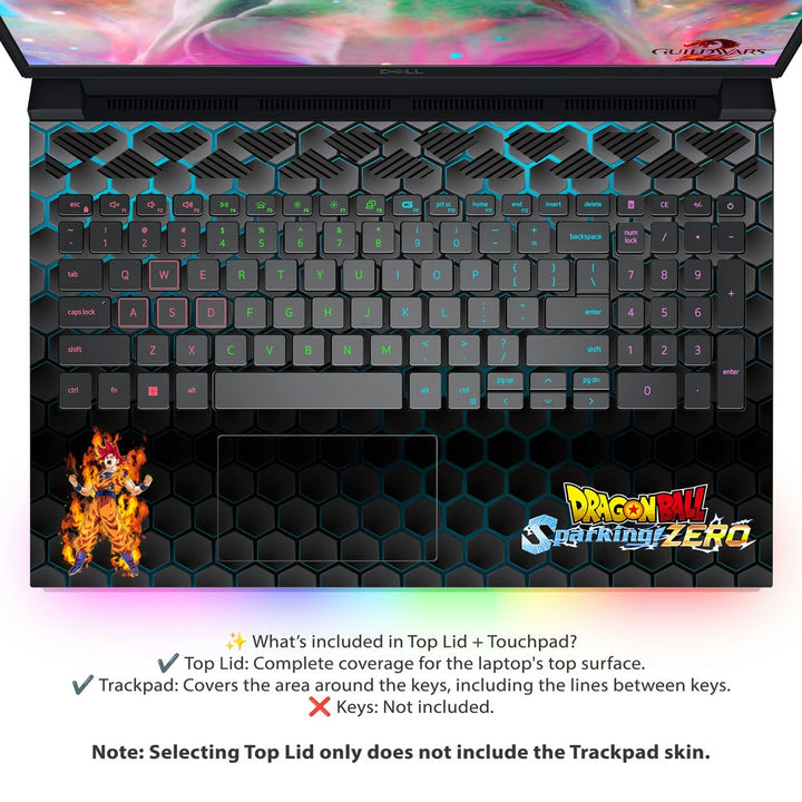 Dell Laptop Skin - Honeycomb Dragon Ball