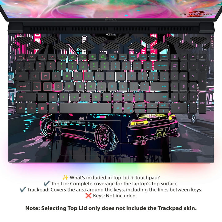 Dell Laptop Skin - Cyberpunk City Drive