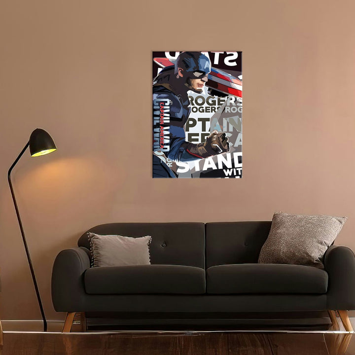 Metal Poster - Superhero Captain America CAP09