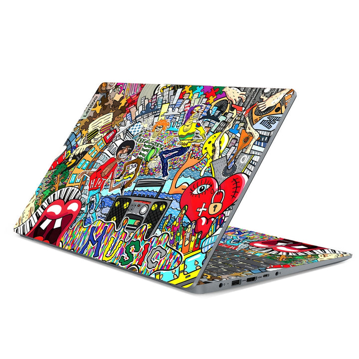 Lenovo Laptop Skin - Pop Art Music Vibes