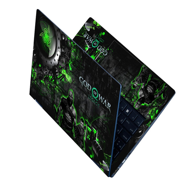 Laptop Skin - God of War Green Fury