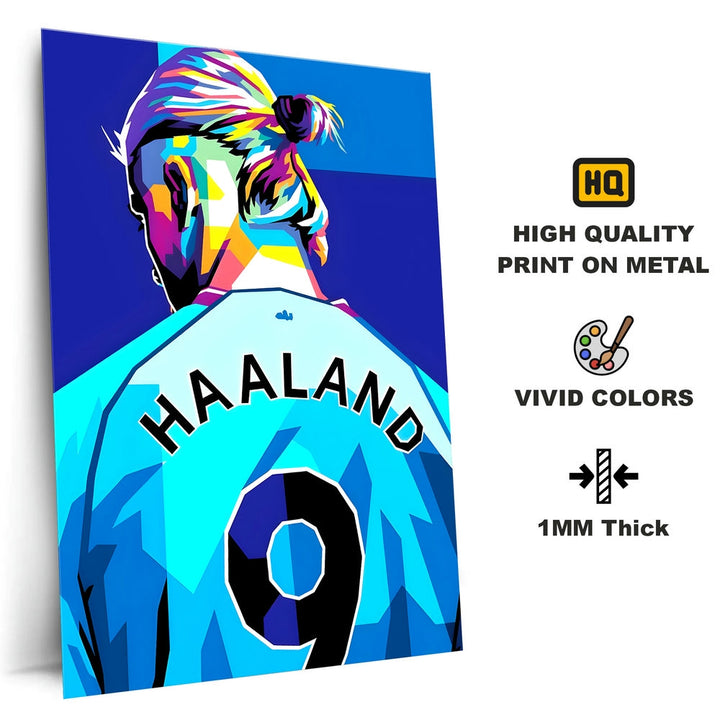 Metal Poster - Footballer Erling Haaland EH01