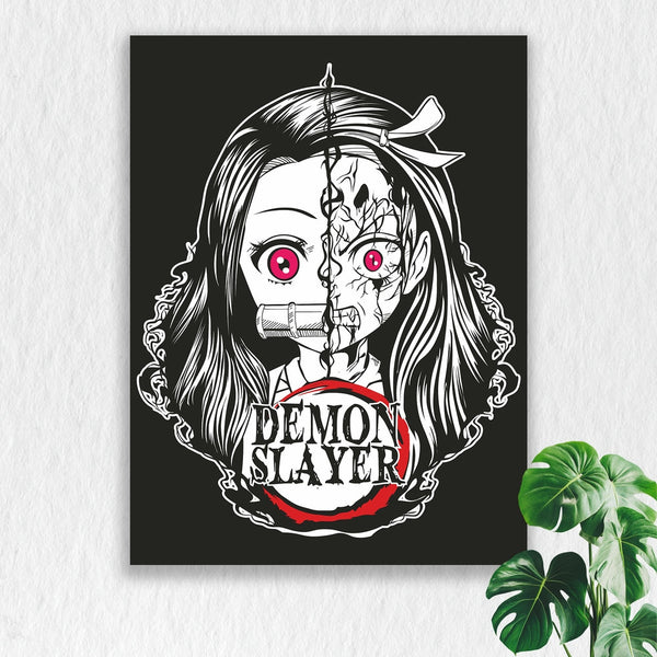 Self Adhesive Textured Vinyl Poster Demon Slayer Nezuko Kamado