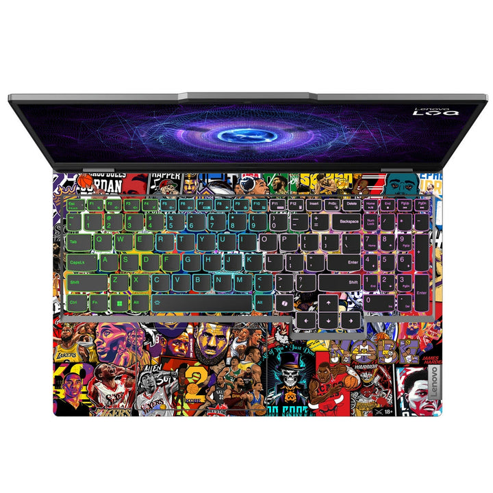 Lenovo LOQ Laptop Skin - Basketball Sticker Bomb DS1