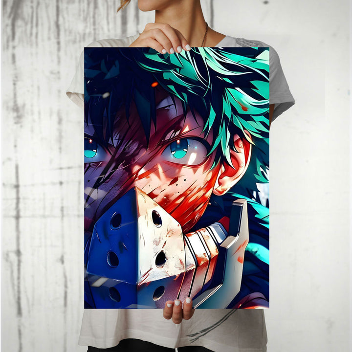 Metal Poster - Anime Izuku Midoriya