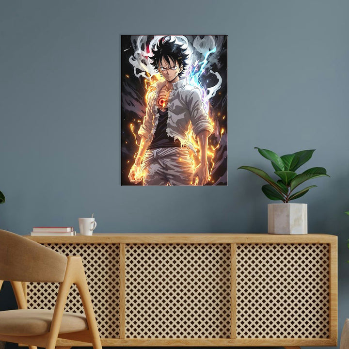 Metal Poster - One Piece Monkey D Luffy OP13