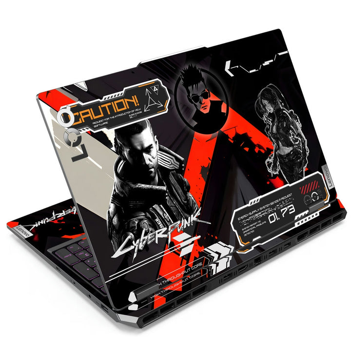 Lenovo LOQ Laptop Skin - Cyberpunk Neon Assassin