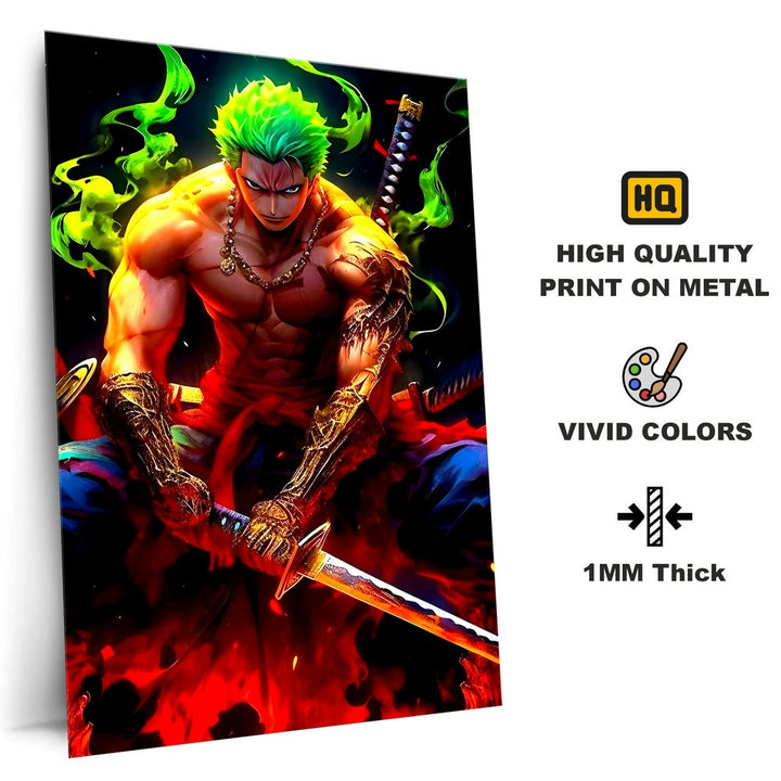 Metal Poster - One Piece Roronoa Zoro OP42