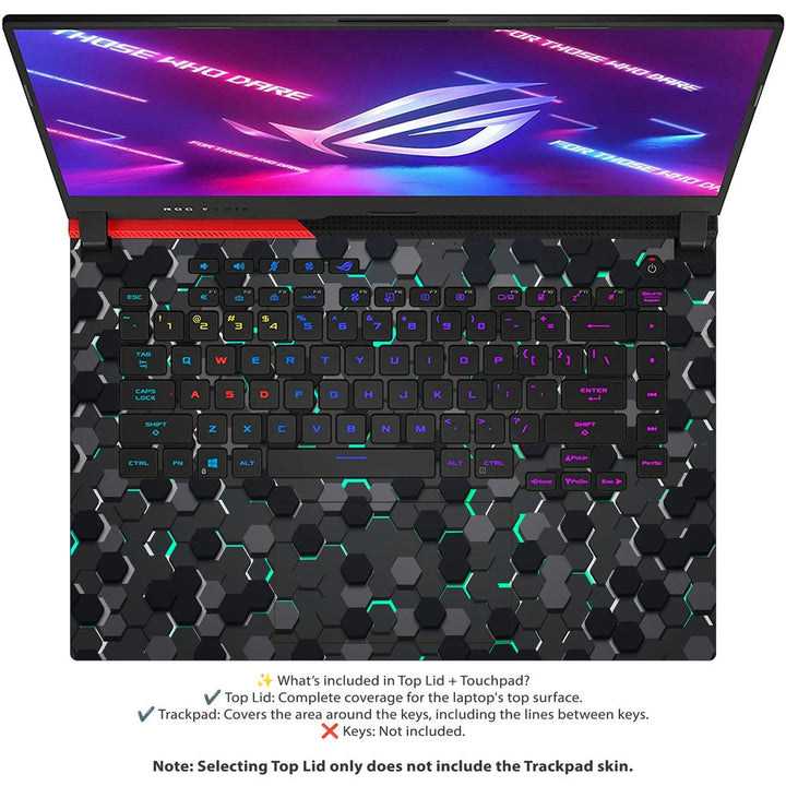 Asus Laptop Skin - Hexagon Glow