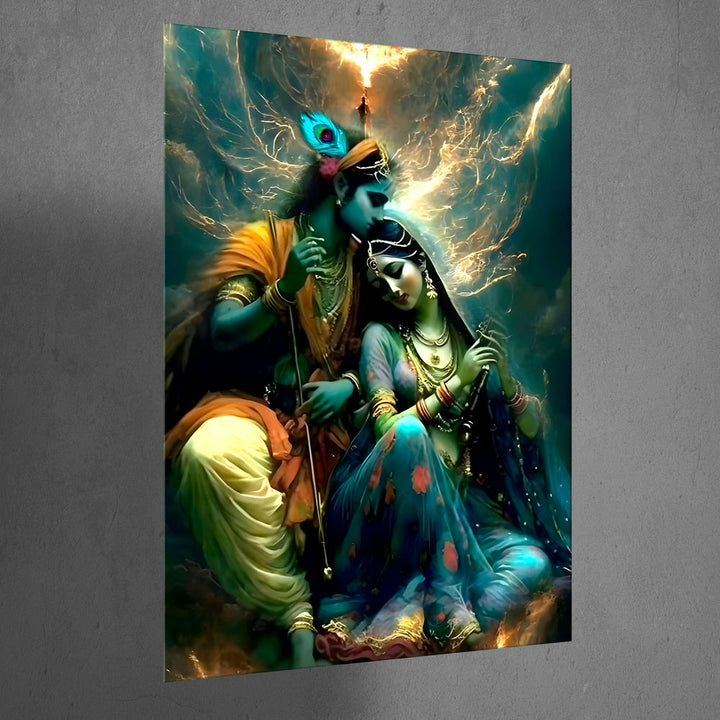 Metal Poster - Lord Krishna LK06