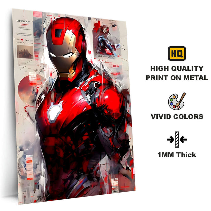 Metal Poster - Superhero Iron Man IM03