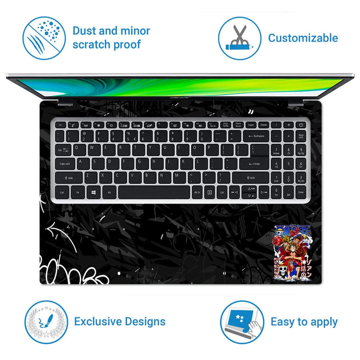 Laptop Skin - One Piece Anime Action DS4