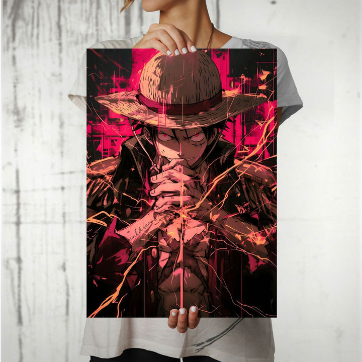 Metal Poster - One Piece Monkey D Luffy OP06