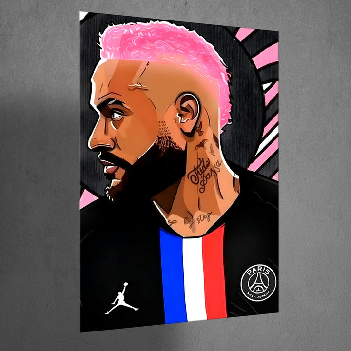 Metal Poster - Footballer Neymar Jr NJR03