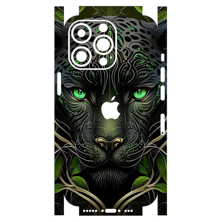 Apple iPhone Skin Wrap - Leopard Green Highlighter