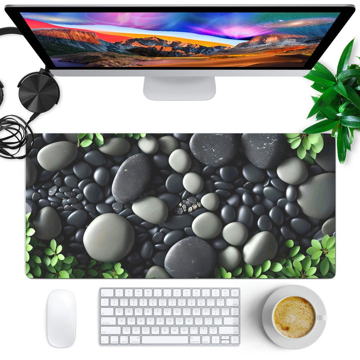 Anti-Slip Desk Mat Gaming Mouse Pad - Colorful Pebbles CP07