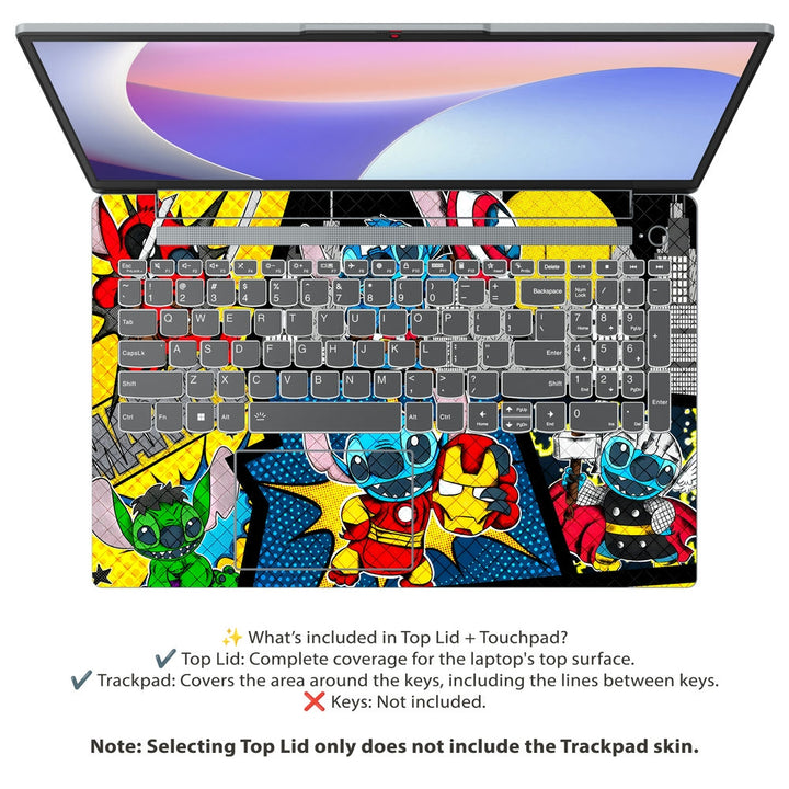 Lenovo Laptop Skin - Stitch Superheroes