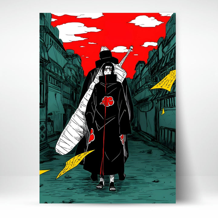 Metal Poster - Anime Itachi and Kisame legendary Members