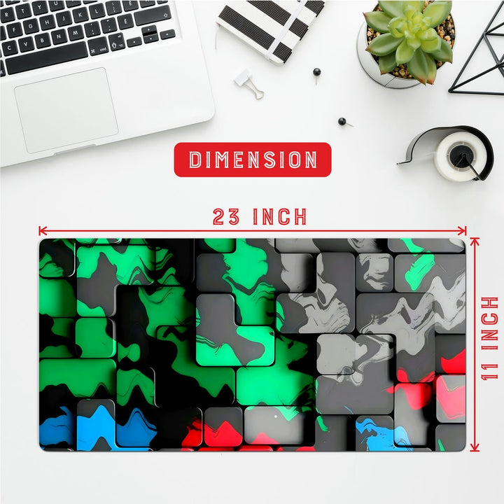 Anti-Slip Desk Mat Gaming Mouse Pad - Camouflage Pixels