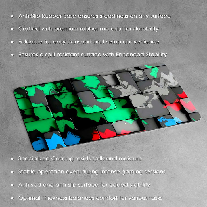 Anti-Slip Desk Mat Gaming Mouse Pad - Camouflage Pixels