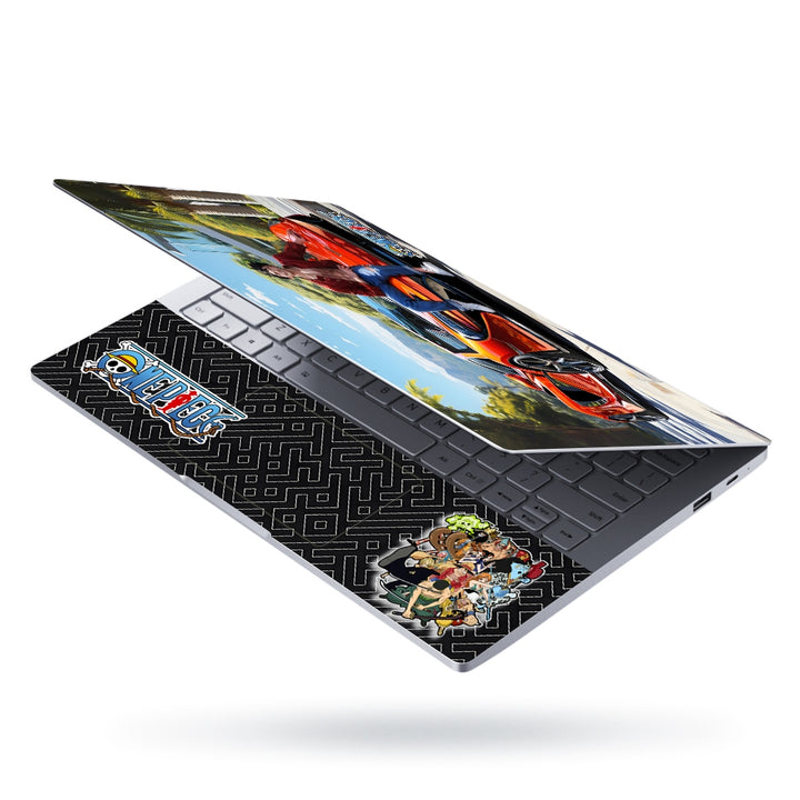 Laptop Skin - One Piece Monkey D. Luffy with Red McLaren