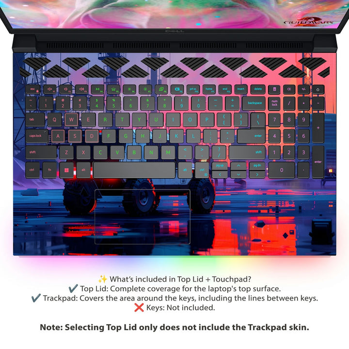 Dell Laptop Skin - Neon Dusk