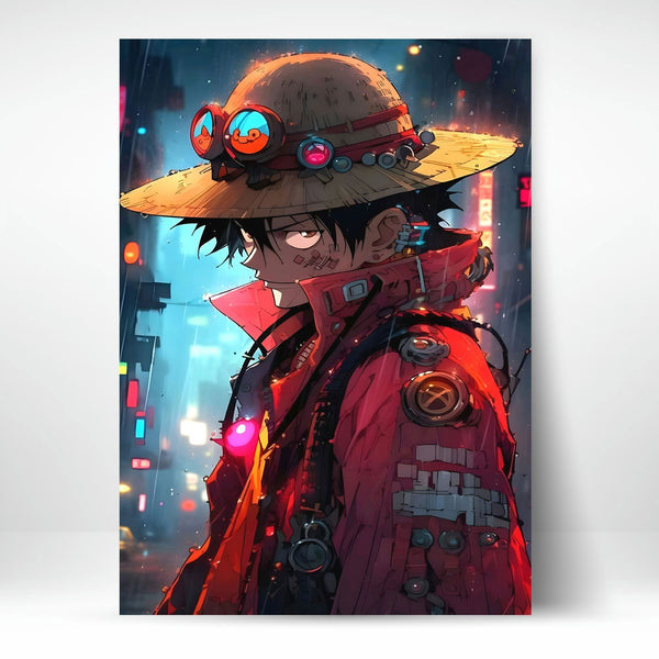 Metal Poster - One Piece Monkey D Luffy OP04