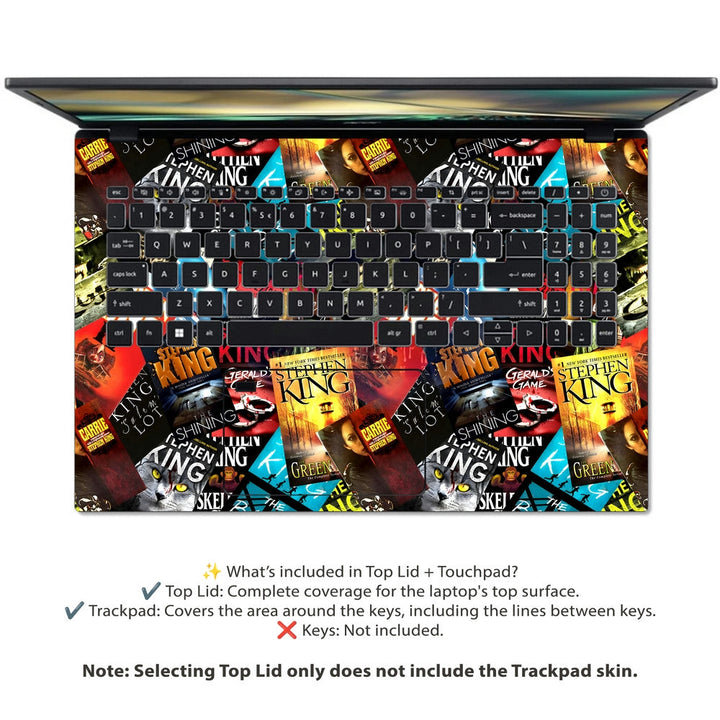 Acer Laptop Skin - Stephen King Masterpieces