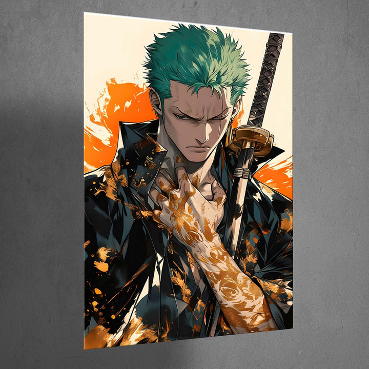 Metal Poster - One Piece Roronoa Zoro OP33