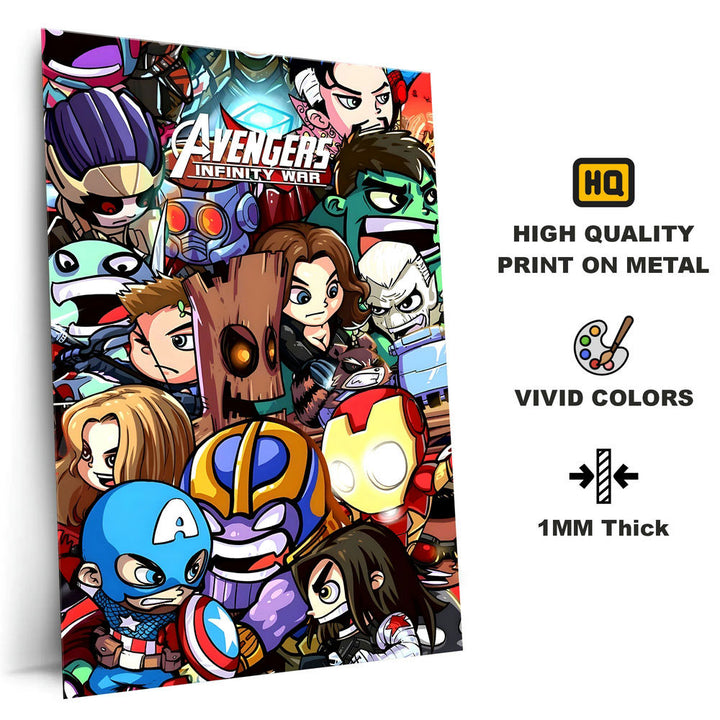 Metal Poster - Superhero Avengers AV01