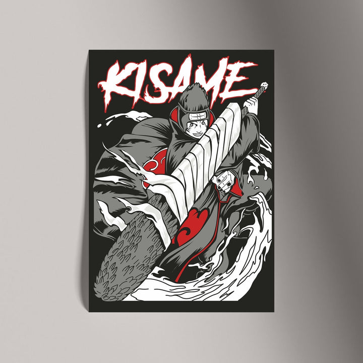 Self Adhesive Textured Vinyl Poster Kisame Hoshigaki Naruto