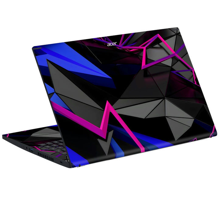 Acer Laptop Skin - Sharp Neon Angles