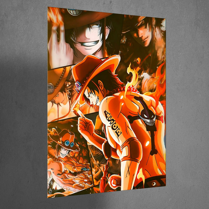 Metal Poster - One Piece Portgas D Ace OP20