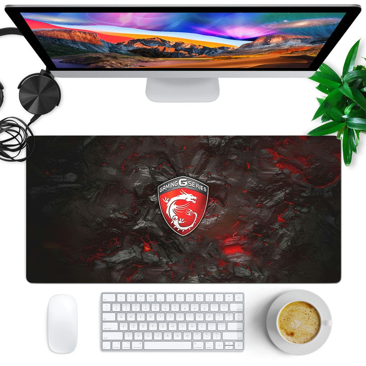 Anti-Slip Desk Mat Gaming Mouse Pad - MSI Gaming Dragon Logo