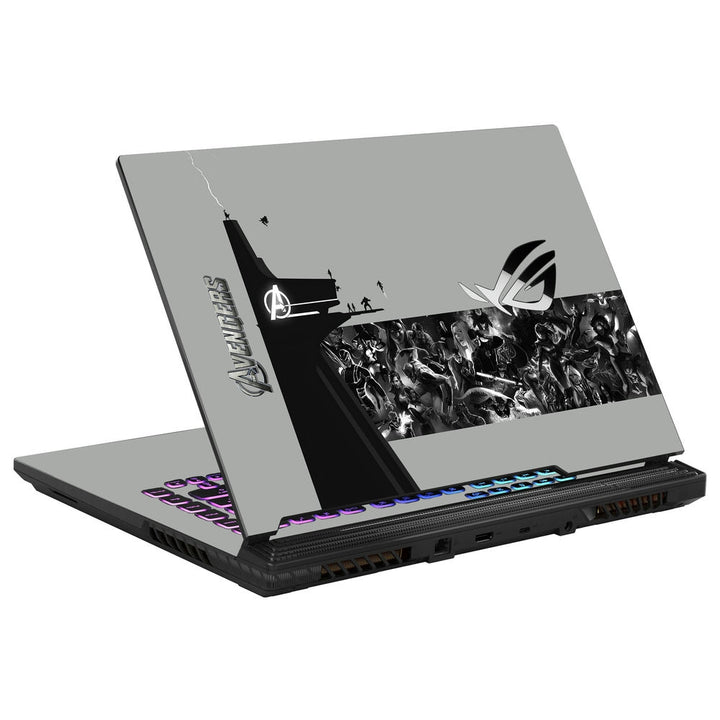 Asus Laptop Skin - Avengers Assemble Force Grey Back