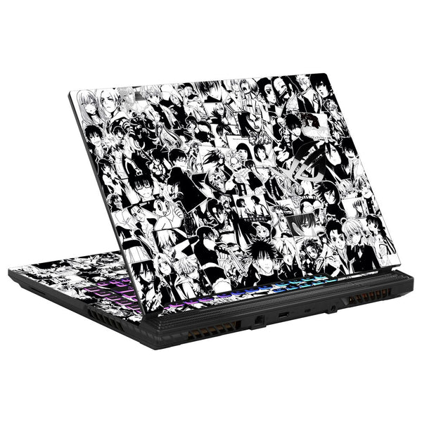 Asus Laptop Skin - Anime Sticker Bomb BW DS2