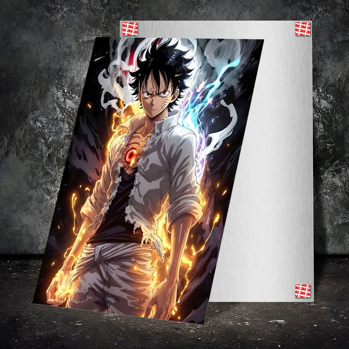 Metal Poster - One Piece Monkey D Luffy OP11