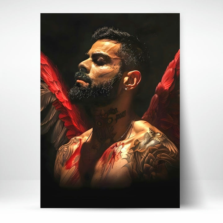 Metal Poster - Indian Cricketer Virat Kohli VK05