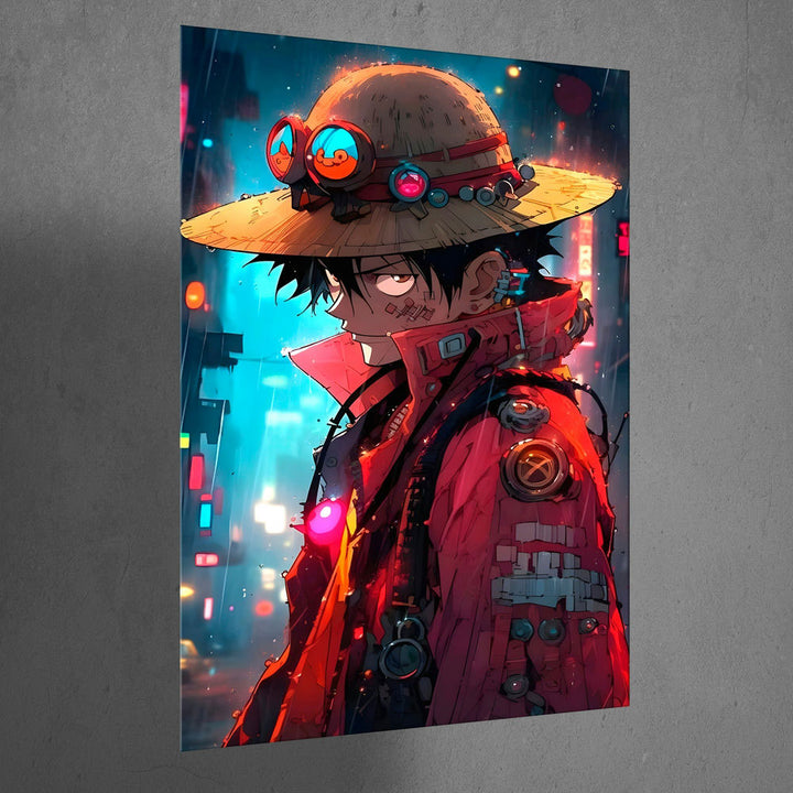 Metal Poster - One Piece Monkey D Luffy OP04