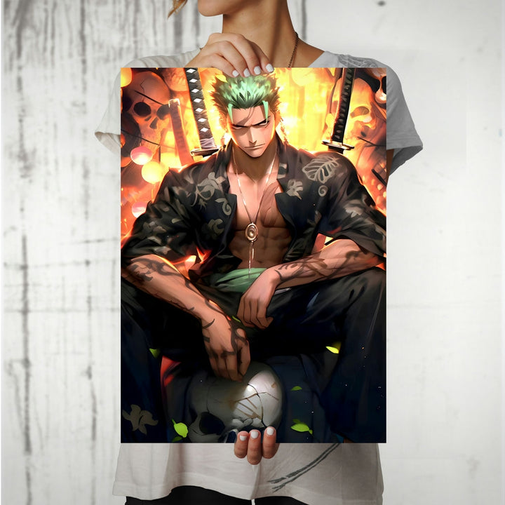 Metal Poster - One Piece Roronoa Zoro OP51