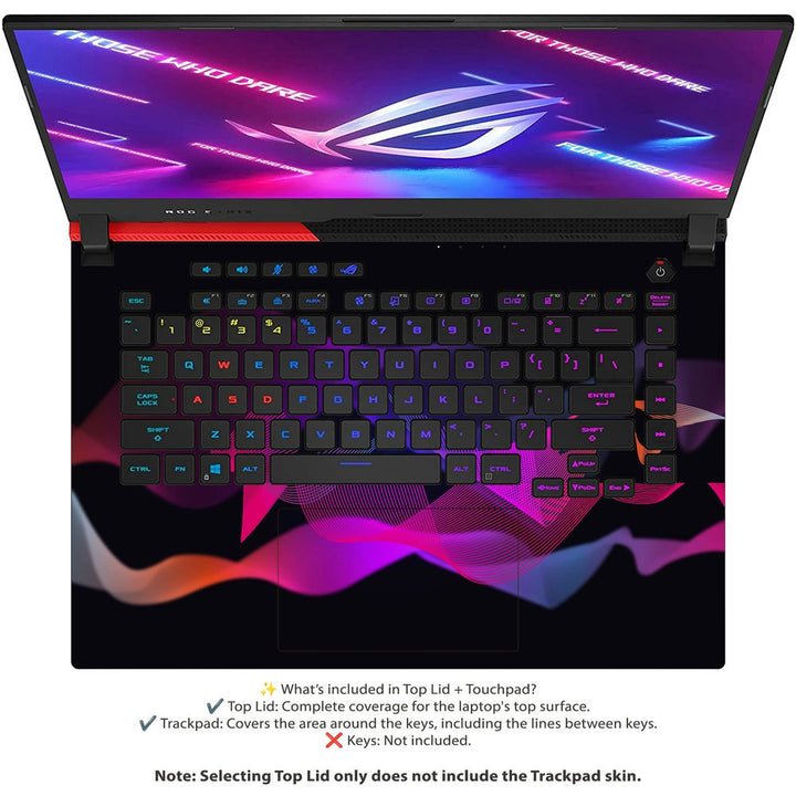 Asus Laptop Skin - Neon Wave