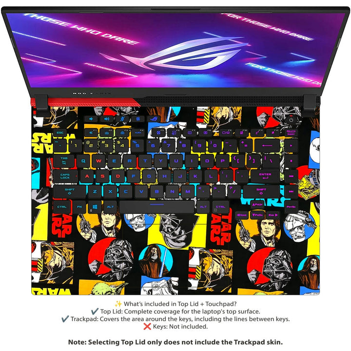 Asus Laptop Skin - Classic Star Wars Heroes