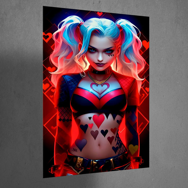 Metal Poster - Anime Harley Quinn