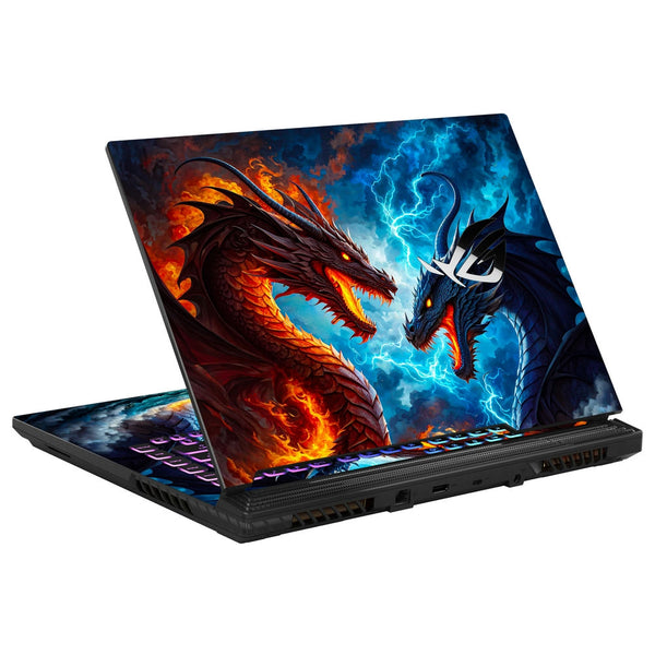 Asus Laptop Skin - Dragon Fire and Ice