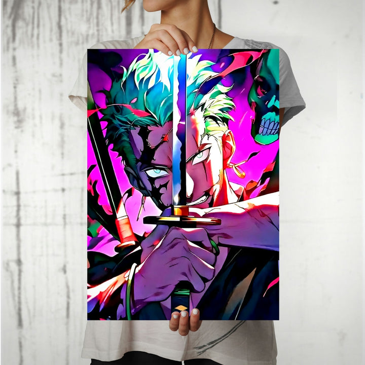 Metal Poster - One Piece Roronoa Zoro OP52