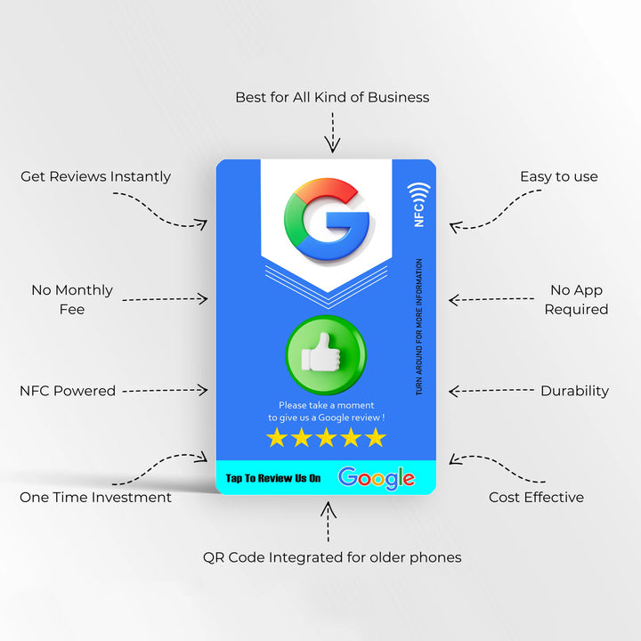 Google Review Card Blue Shield